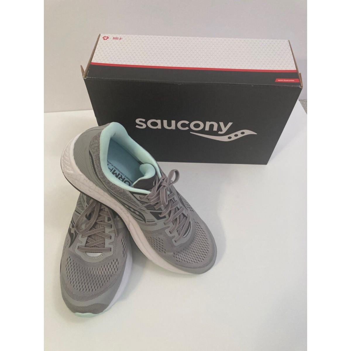 Saucony shoes Omni - grey and mint green 2