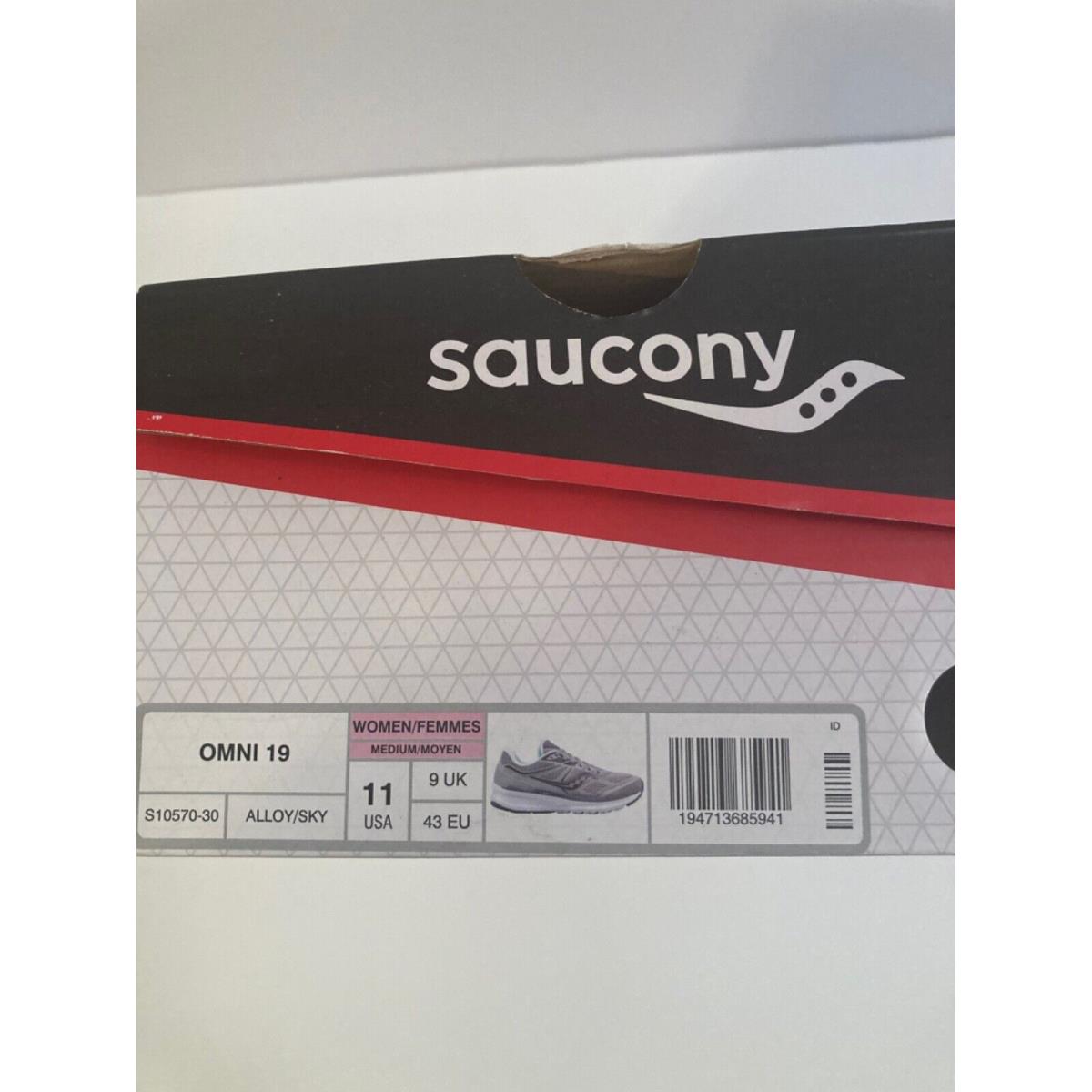 Saucony shoes Omni - grey and mint green 4