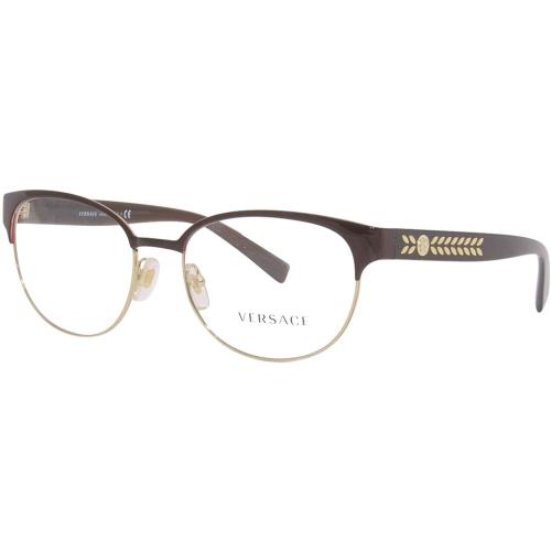 Versace Eyeglasses VE1256 1435 53mm Dark Red/gold / Demo Lens