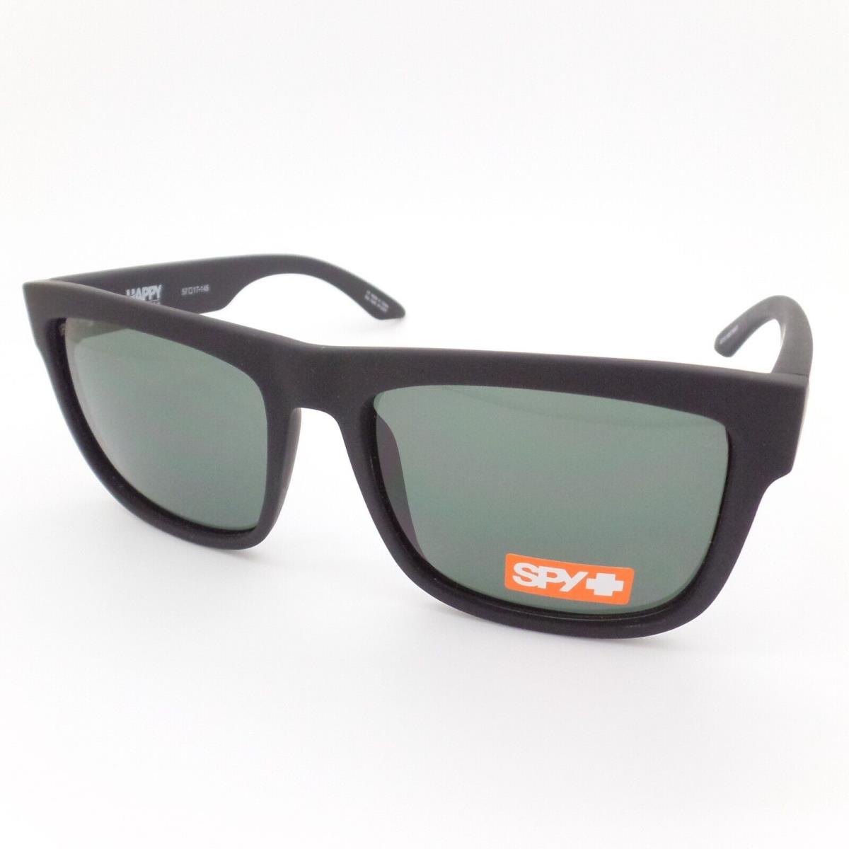 Spy Optics Discord Soft Matte Black Green Grey Sunglasses