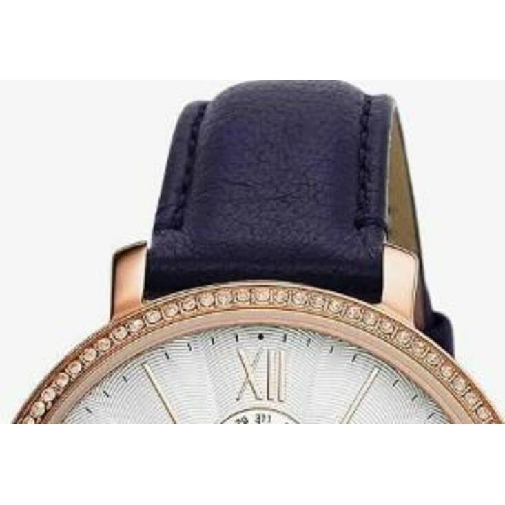 Fossil - Women`s Jacqueline Quartz Watch Stainless Rose Gold/silver/blue