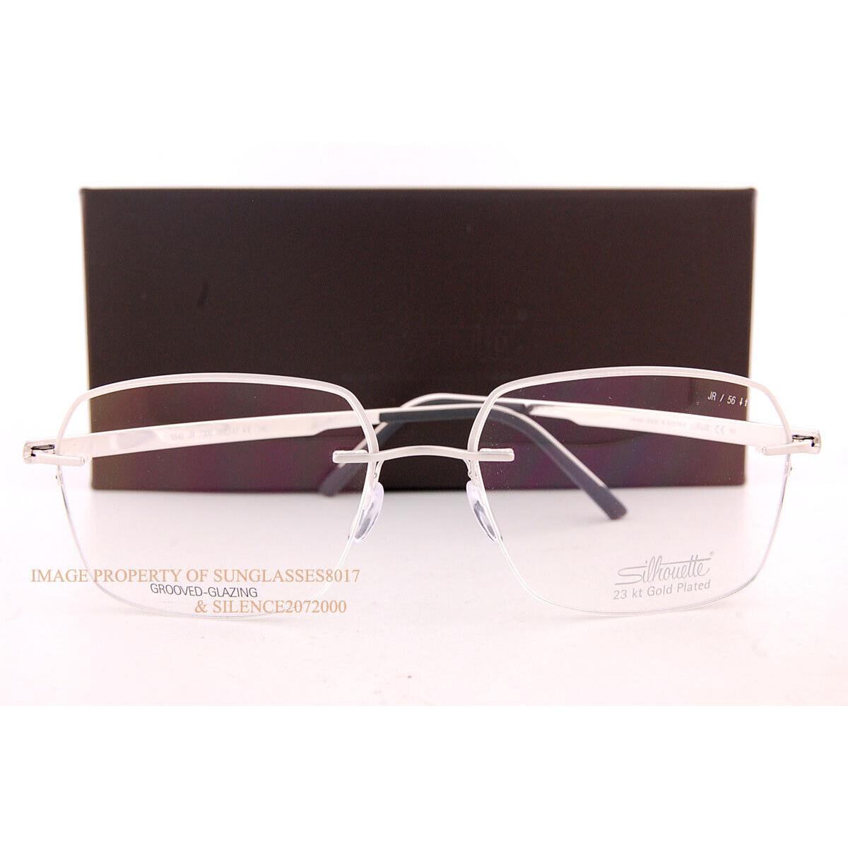 Silhouette Eyeglass Frames Artline 5545 JR 7000 Rhodium 23Kt Gold Plated