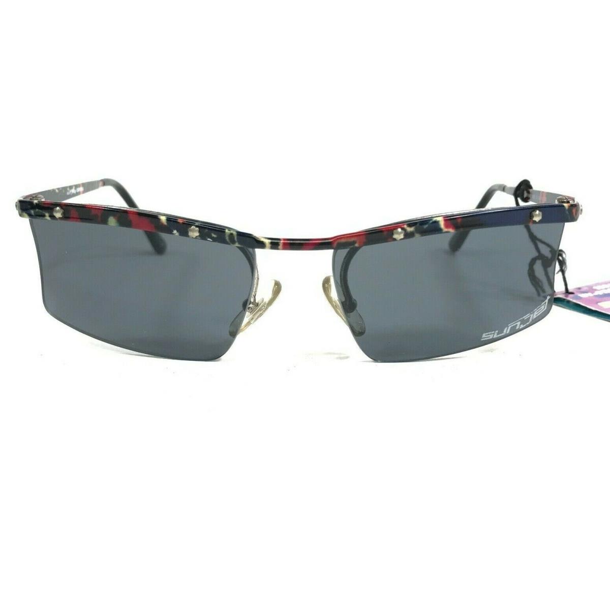 Sunjet by Carrera Sunglasses 4363 30 Red Black Tortoise Half Rim w Gray Lenses