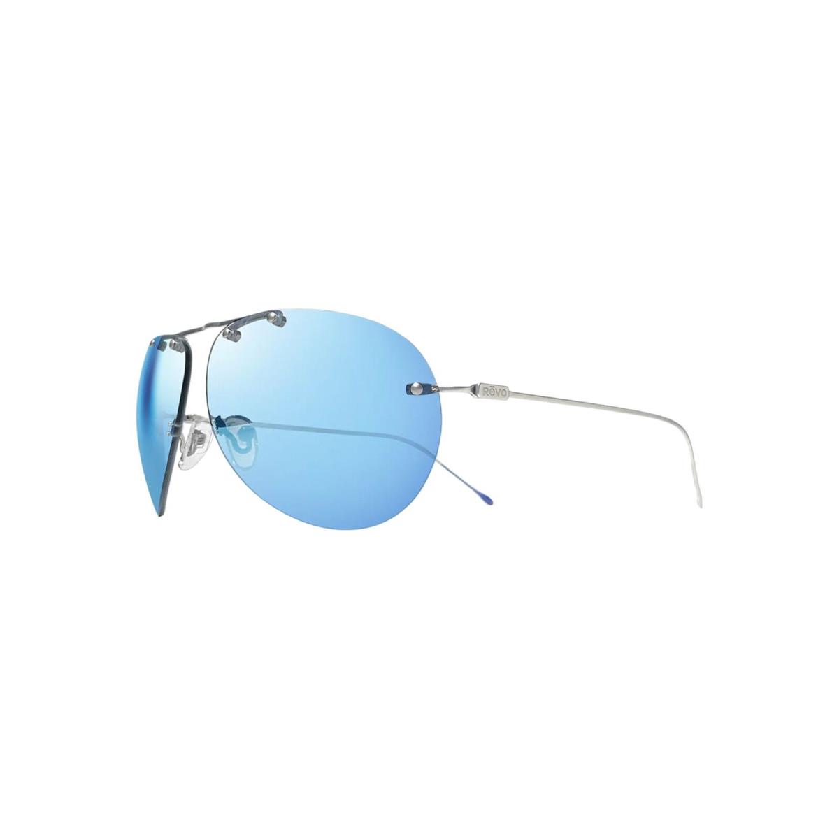 Revo Air 2 Polarized Aviator Rimless Titanium Chrome Frame 63-11-125