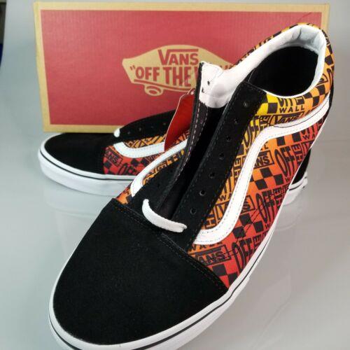 Vans Old Skool x Logo Flame US Size 12 Sneakers Skate Shoes Casual with Box