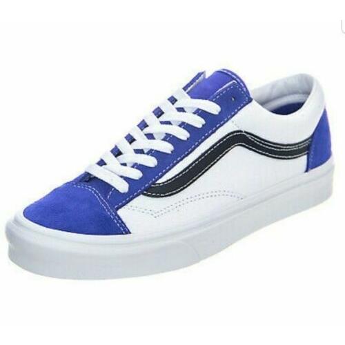 Vans Retro Sport Style 36 - Royal Blue/true White - Shoes US Men Size 8 - Blue