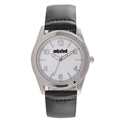 Unlisted Kenneth Cole Analog 10032057 White Dial Men`s Stainless Steel Watch - Dial: White, Band: Black
