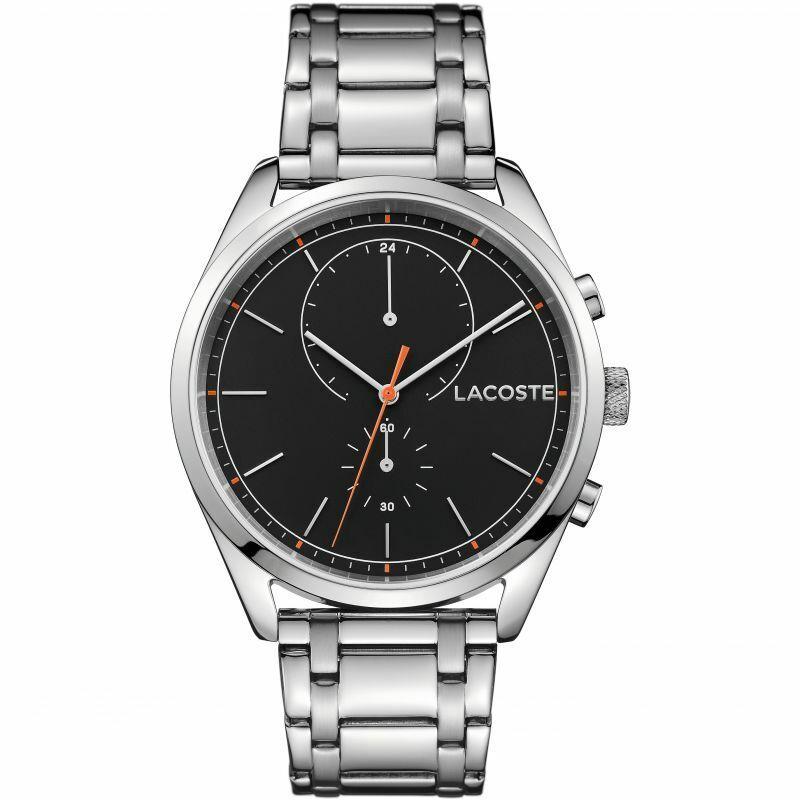 Lacoste Men`s San Diego Silver Stainless Steel Watch 2010918