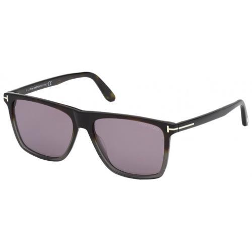 Tom Ford Fletcher FT0832 55C Havana Smoke Mirror Plastic 57 mm Sunglasses