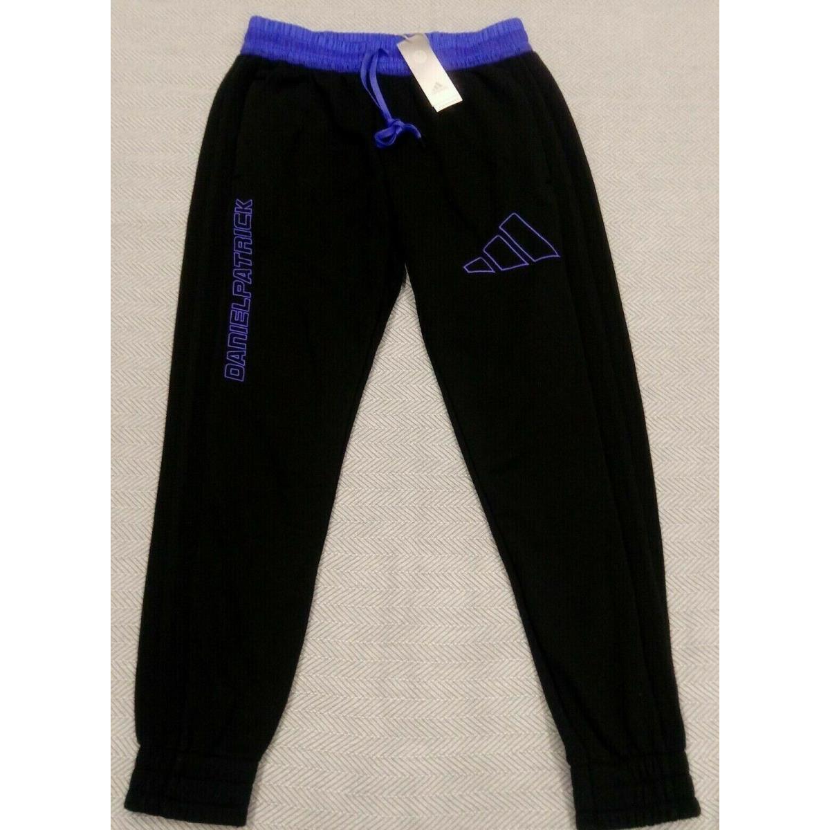 Adidas X Daniel Patrick Hoops Basketball Pants Black Blue GU2285 Mens Sz L
