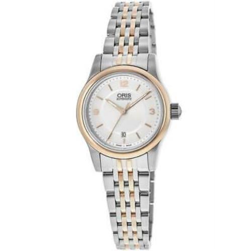 Oris Classic Date Silver Dial Two Unisex Watch 01 561 7650 4331-07 8 14 12