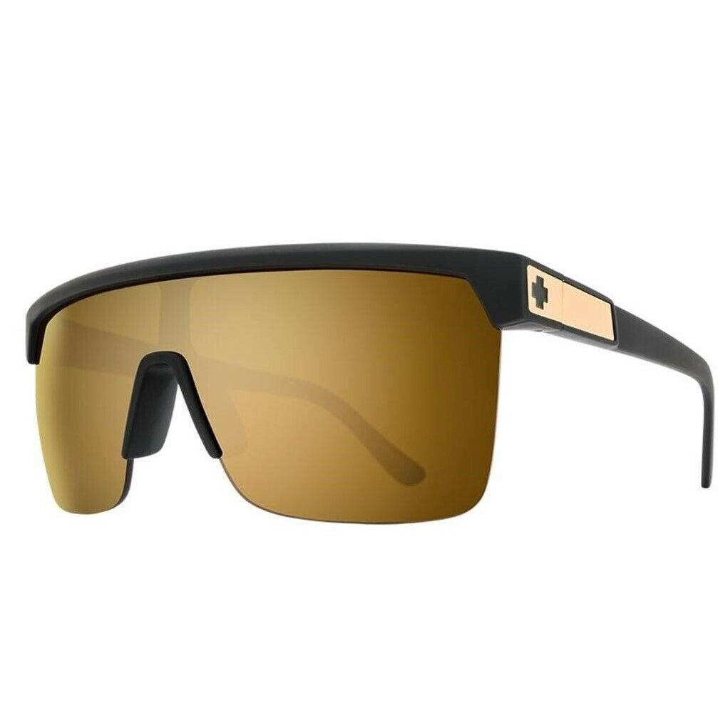 Spy Optics Flynn 5050 Matte Black Hd+ Gold Spectra Sunglasses