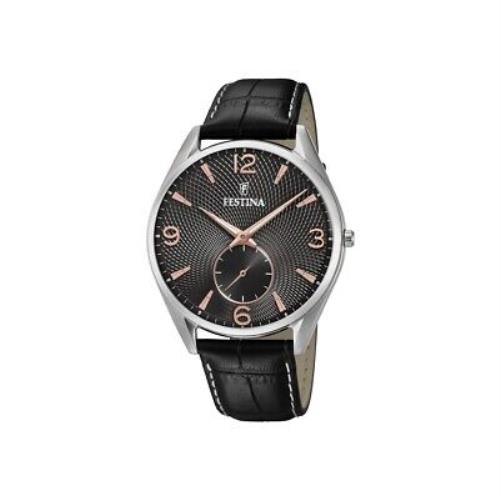 Watch Festina F6870/3 Classic Leather Men 415 Stainless Steel