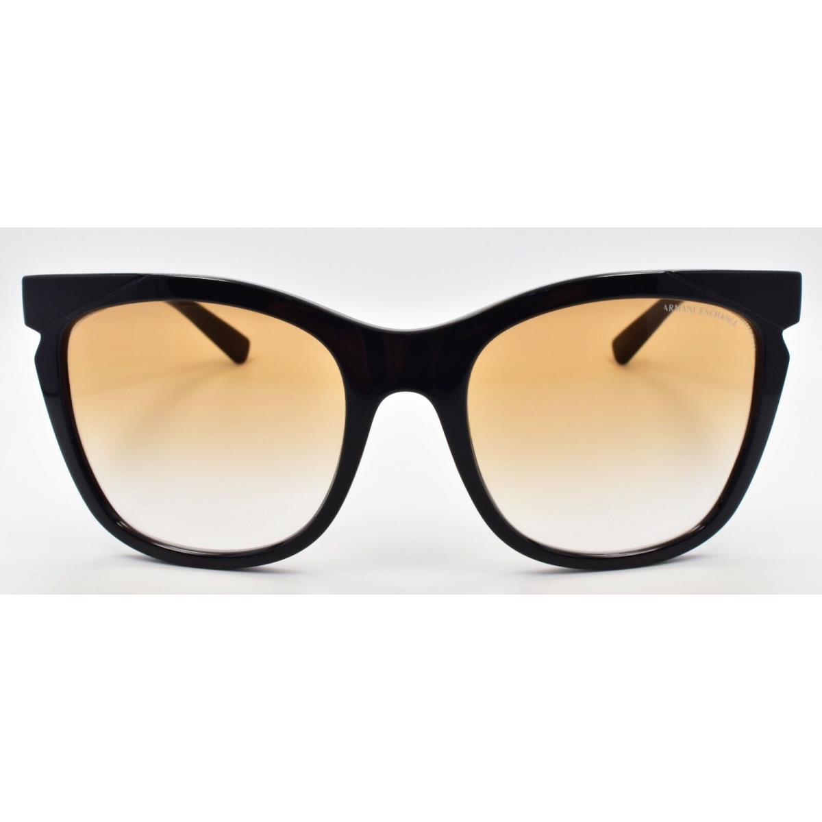 Armani Exchange AX4109S 815813 Women`s Sunglasses Black / Clear Gradient Ochre