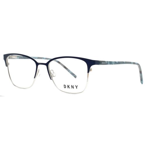 Dkny DK3002 400 Blue Womens Square Full Rim Eyeglasses 52-17-135 B:40