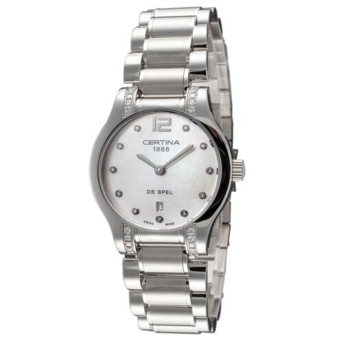 Certina Women`s C0122096111600 DS Spel 30mm Mop Dial Stainless Steel Watch