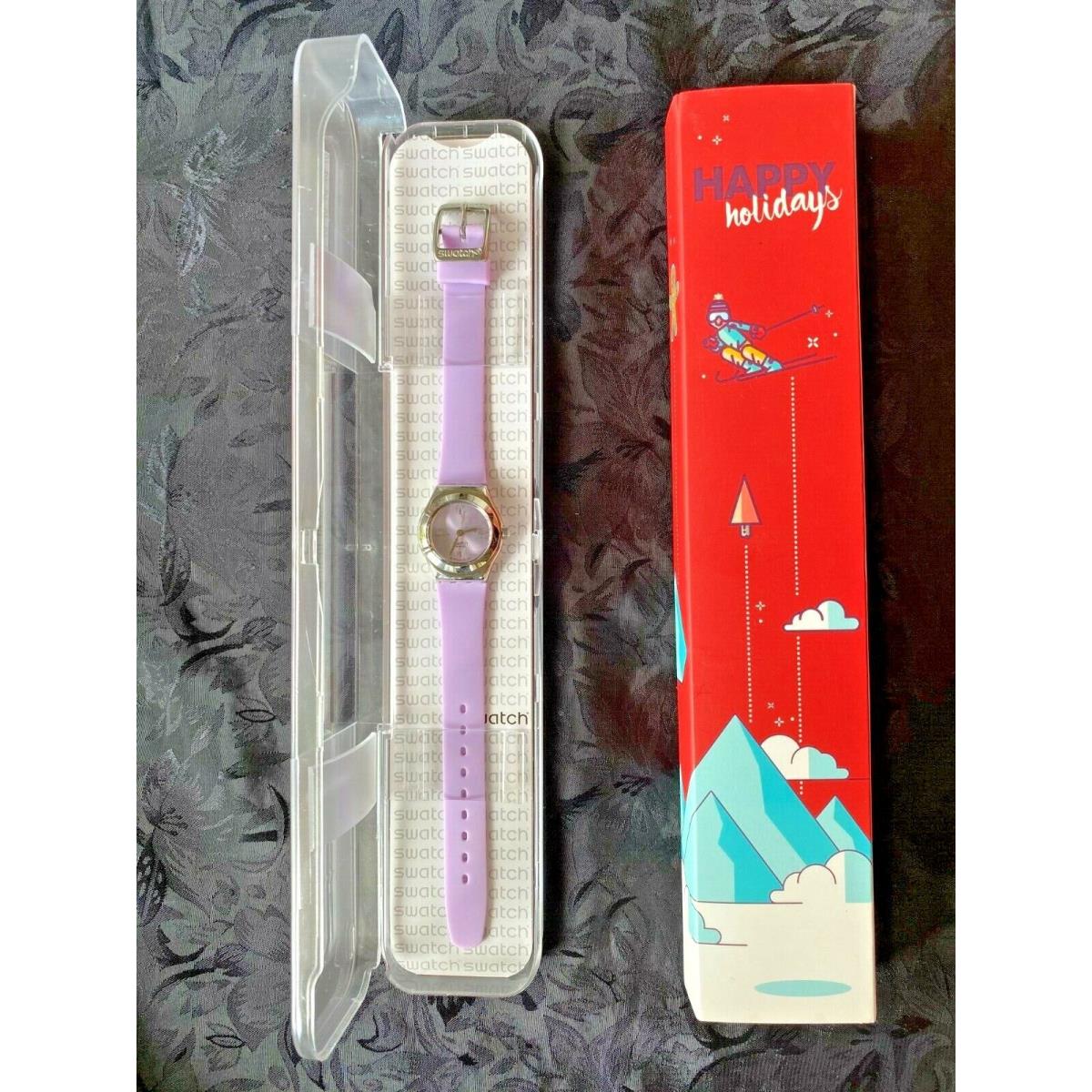 Swatch Watch Happy Holidays Lavender Swiss Made