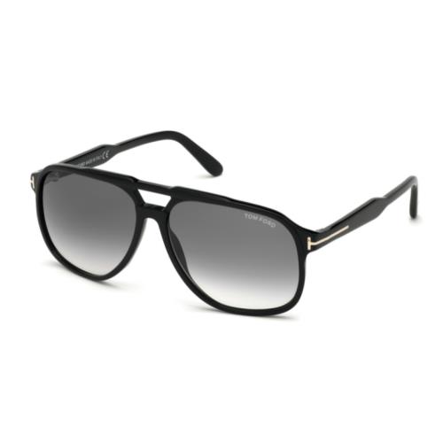 Tom Ford Shiny Black/gray Gradient FT 0753 01B Raoul Unisex Sunglasses