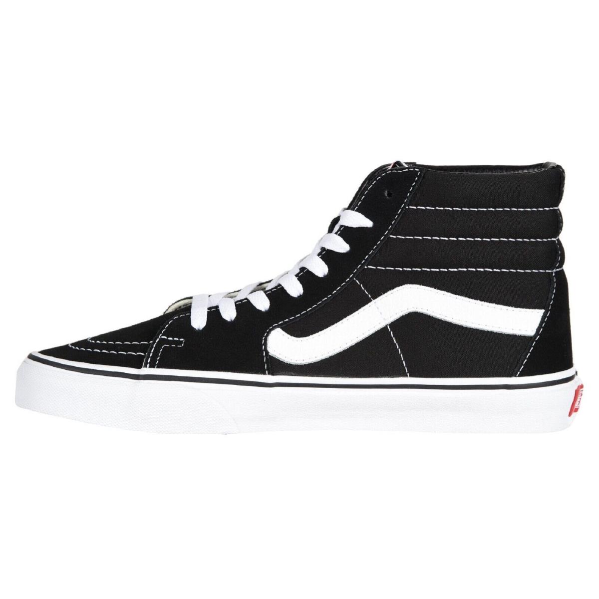 Vans Adult Unisex SK8-Hi Skate Shoe Black / Black / White VN000D5IB8C