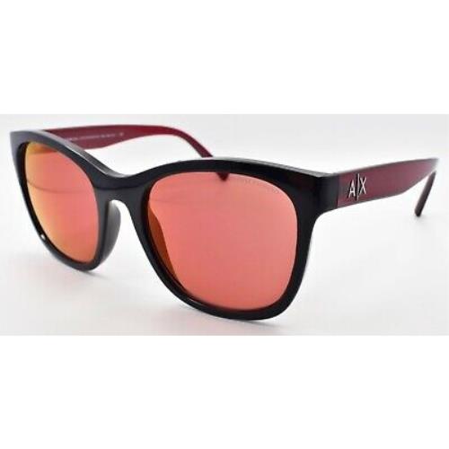 Armani Exchange AX4105S 8255D0 Women`s Sunglasses Black / Mirror Violet