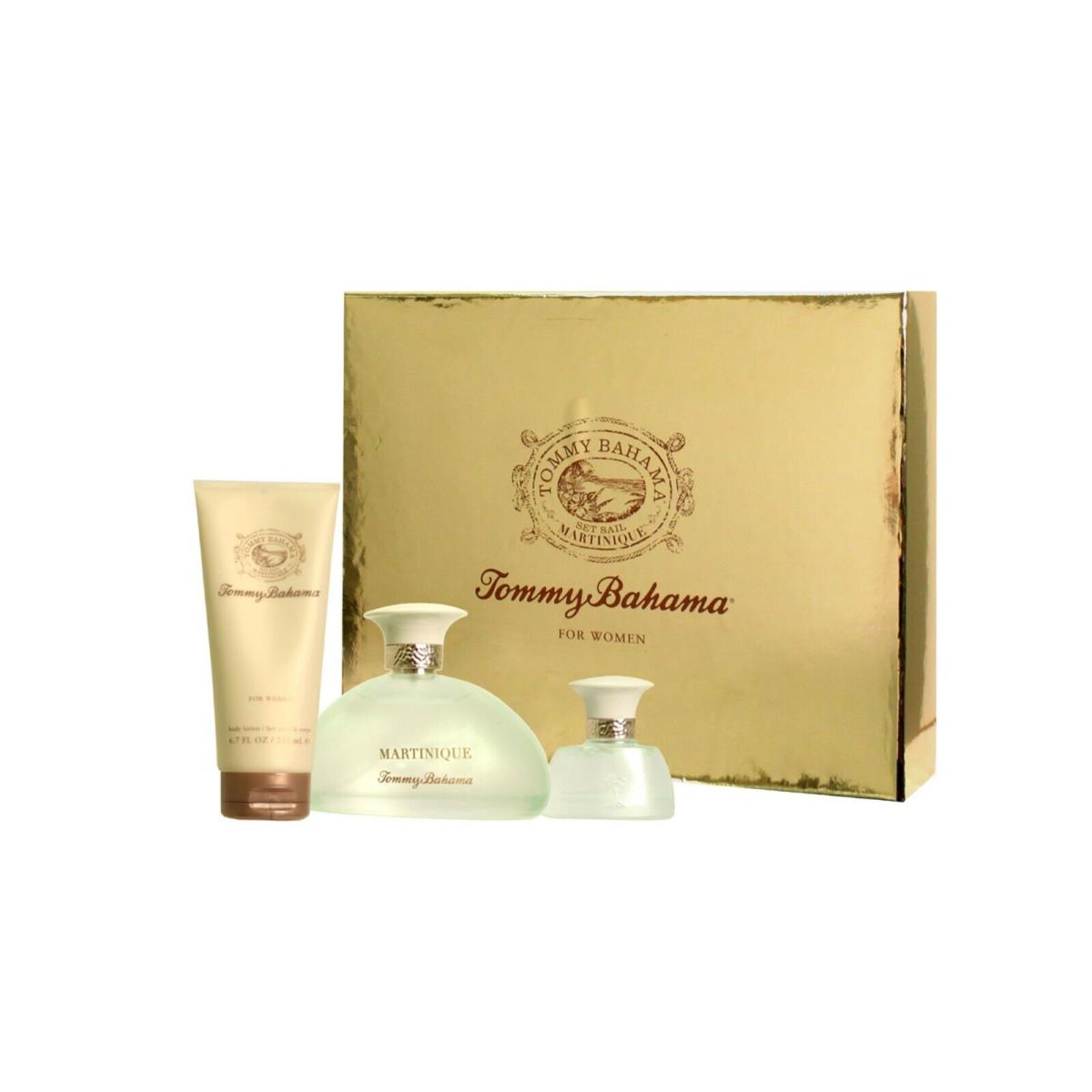 Tommy Bahama Martinique Perfume For Women 3.4 OZ Edp Spray 3 Piece Gift