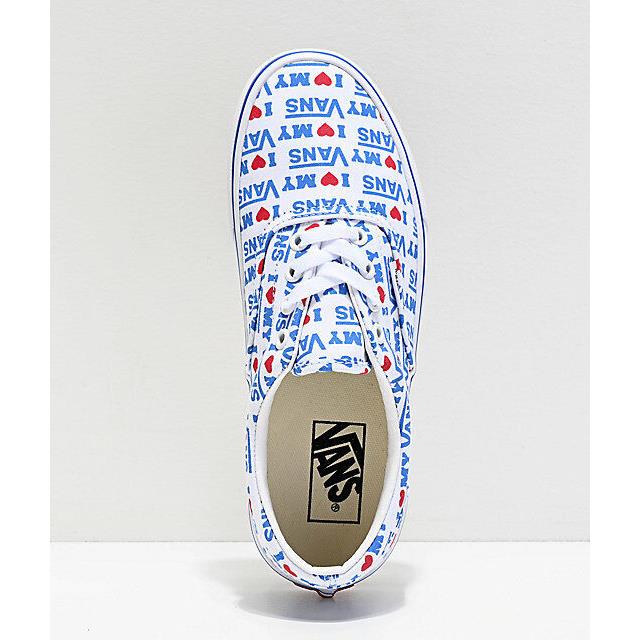Vans shoes  - White/Blue/Red 2