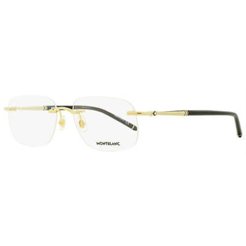 Montblanc Rimless Eyeglasses MB0071O 003 Gold/black 58mm 0071