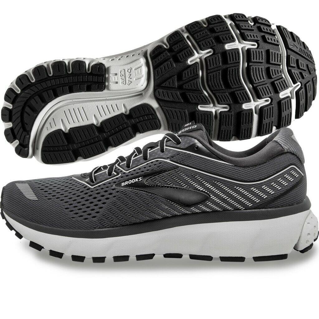Brooks Ghost 12 - Mens Running Shoes - Black/pearl/oyster - Black/Pearl/Oyster