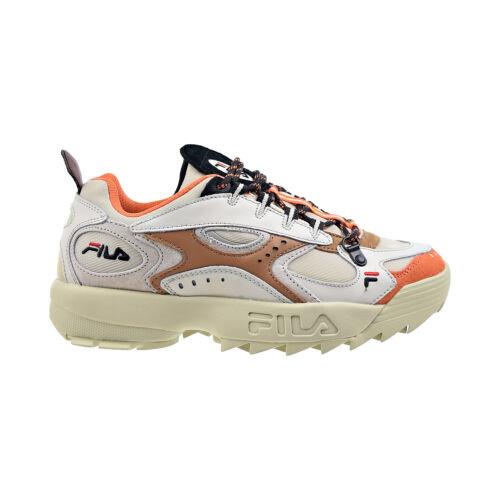 Fila Boveasorus X Disruptor Men`s Shoes Fila Cream-black-sho Orange 1RM00726-205 - Fila Cream-Black-Sho Orange