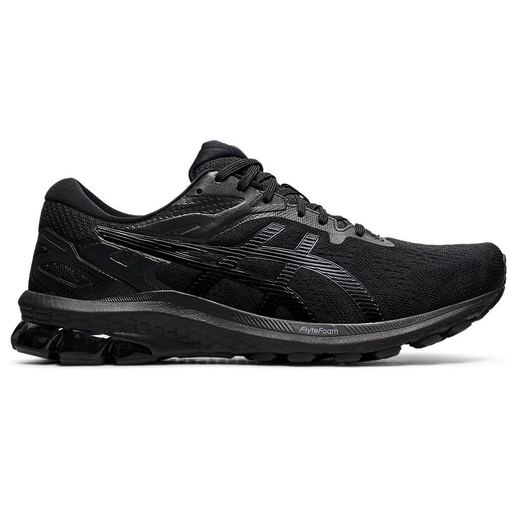 Asics Men`s GT-1000 10 4E Extra Wide Running Shoes 1011A999 BLACK/BLACK