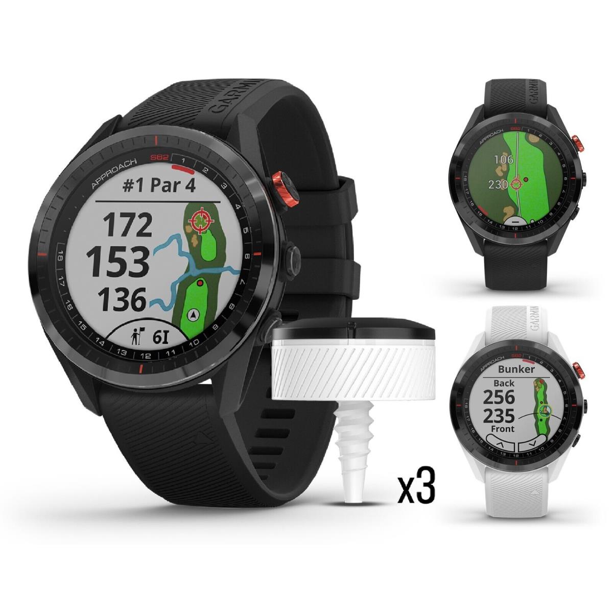 Garmin Approach S62 Gps Golf Smartwatch with 41 000 Courses Virtual Caddie - White