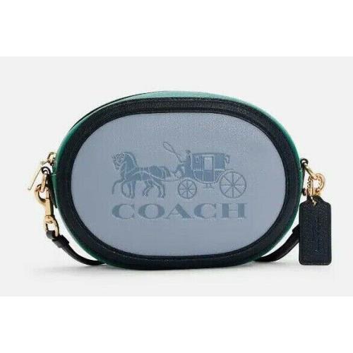 Coach C5777 Camera Bag in Colorblock Horse and Carriage Twilight Multi