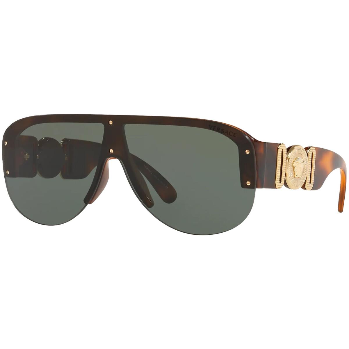 Versace Medusa Biggie Men`s Havana Pilot Sunglasses - VE4391 531771 48 - Italy