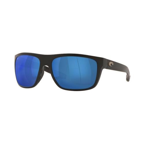 Costa Del Mar Broadbill 6S902108 Mat Black-blue Mirror 580P Polarized Sunglasses - Matte Black Frame, Blue Mirror Lens