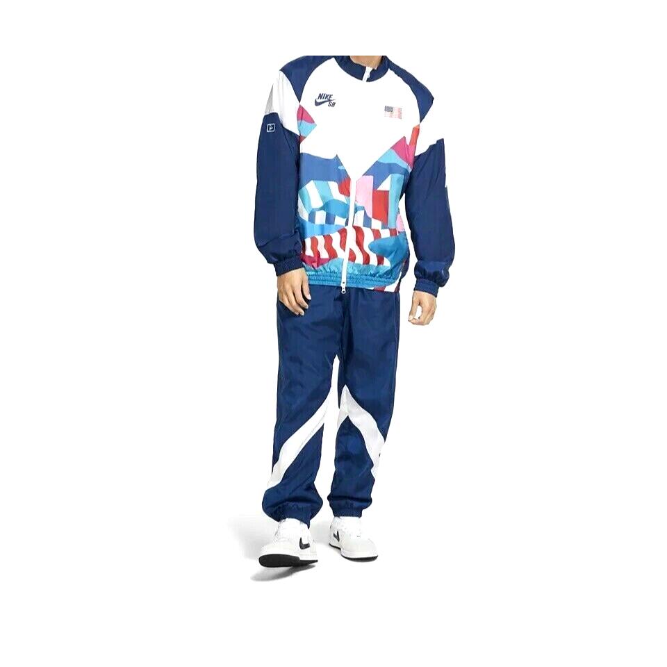 Nike SB x Parra Olympic Usa Track Suit Multi-color CT6075-426 Men`s Medium