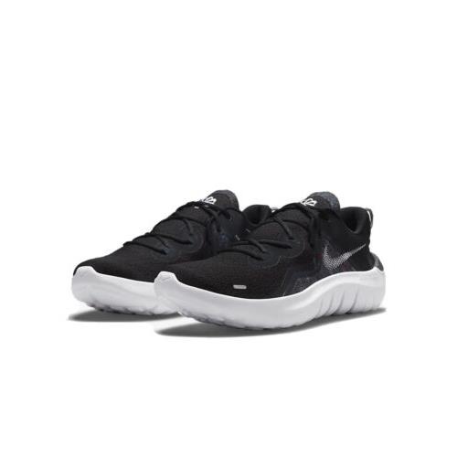 Nike Flex 2021 Run `black White` Running Shoes Size 10.5 CW3408-002