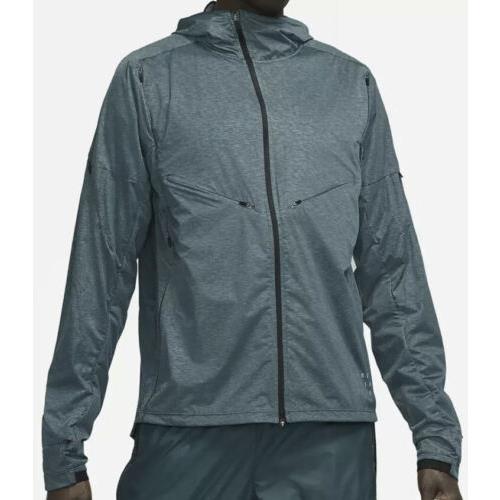 Nike Pinnacle Run Division Running Jacket Teal Green DA0416-393 Men s Sz L