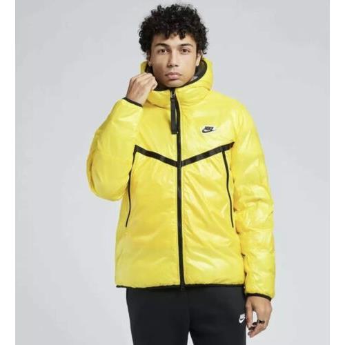 Nike Synthetic-fill Windrunner Repel Jacket CZ1508-735 Yellow Men`s Medium M