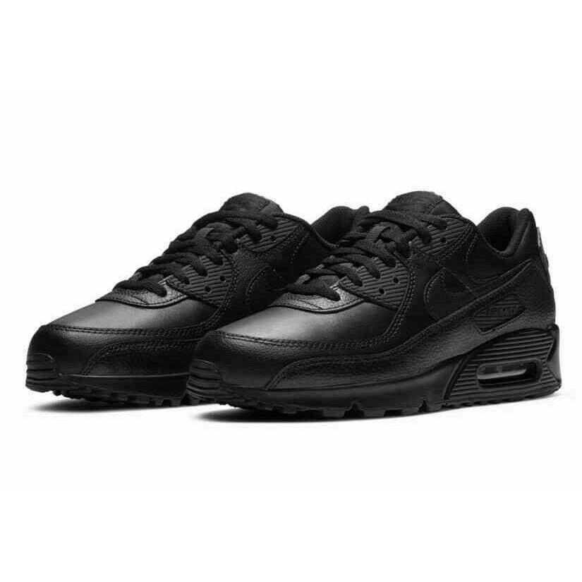 Nike Air Max 90 Ltr Mens Size 7 Sneaker Shoes CZ5594 001 Triple Black Leather