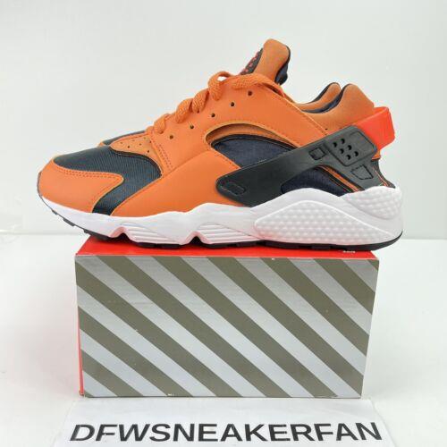 nike air huarache orange and white