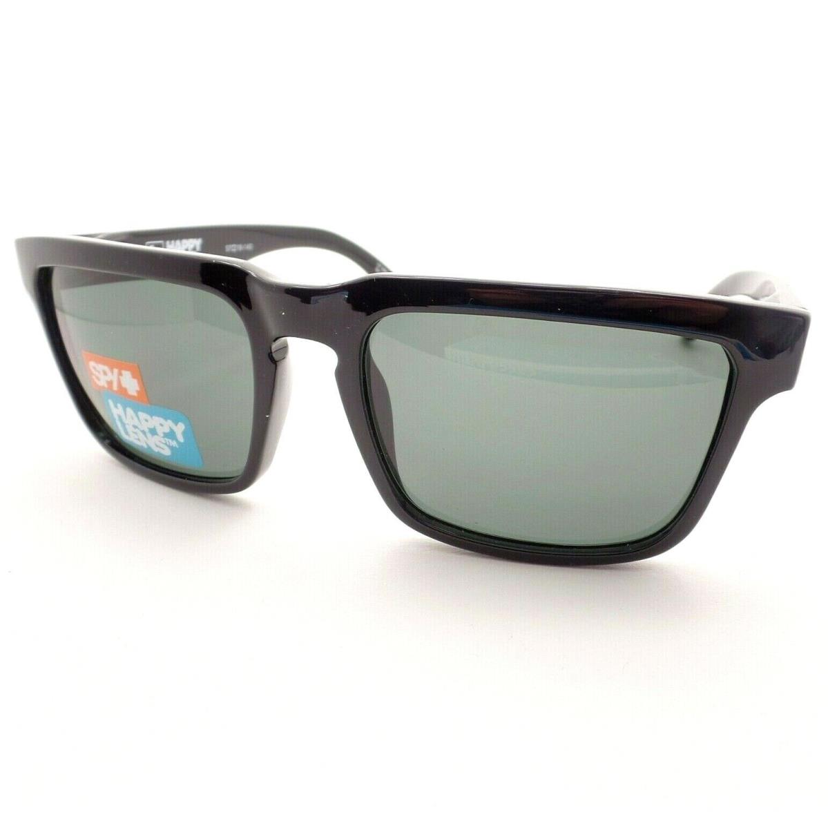Spy Optics Shiny Helm Black Hd+ Gray Green Sunglasses - Frame: Shiny Black, Lens: HD+ Gray Green
