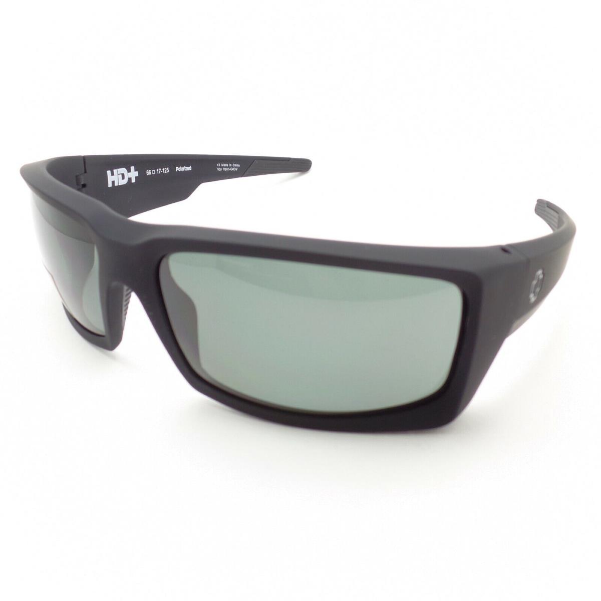 Spy Optics General Soft Matte Black Gray Green Polarized Sunglasses