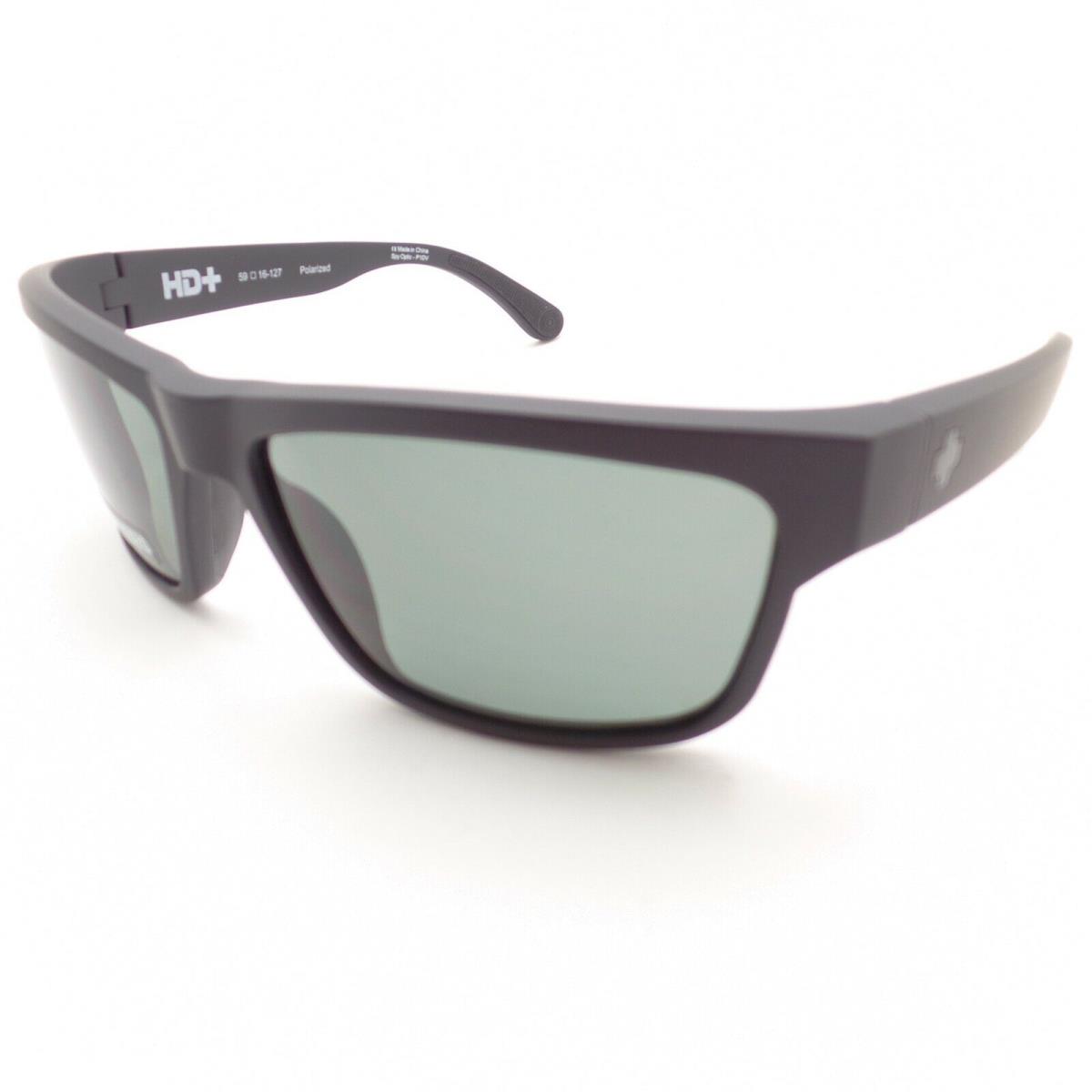 Spy Optics Frazier Matte Black Grey Green Polarized Sunglasses