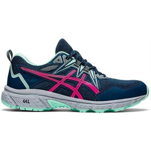 Asics Women`s Gel-venture 8 Running Shoes 8 Mako Blue/pink Glo