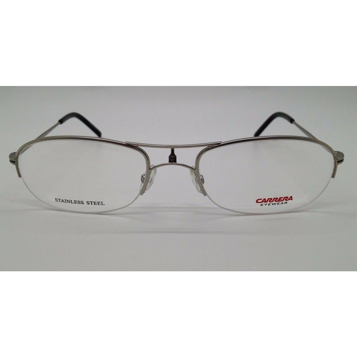 Carrera CA7551 Silver 011 Metal Semi Rim Eyeglasses Frame 54-19-135 RX