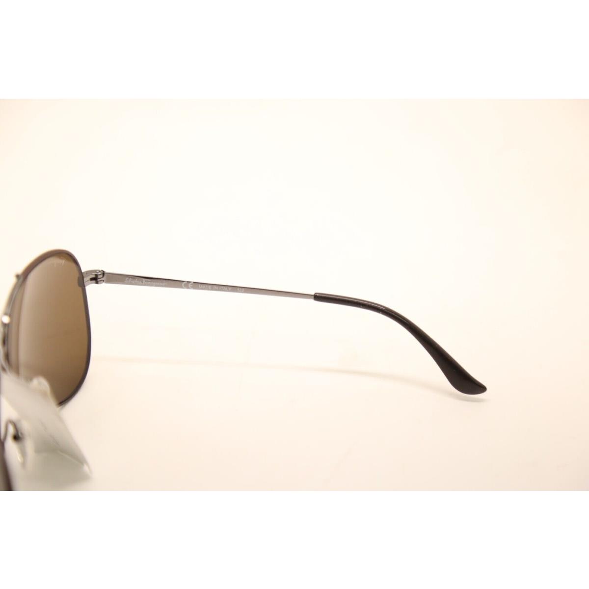 Salvatore Ferragamo sunglasses  - Shiny Gunmetal Frame, Cocoa Lens 3