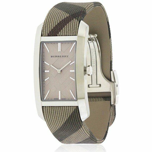 Burberry BU9404 33mm Silver Dial Nova Check Canvas Ladies Watch 2404