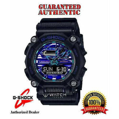 Casio G-shock GA900VB-1A Heavy Duty Analog-digital Blue Violet Accents Watch