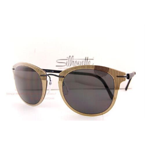 Silhouette Sunglasses Infinity 8171 7540 Gold Mirror/gray Polarizedtitanium