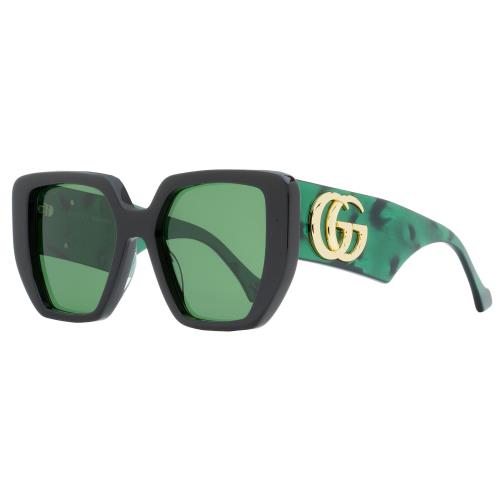 Gucci Geometric Sunglasses GG0956S 001 Black/green 54mm 956